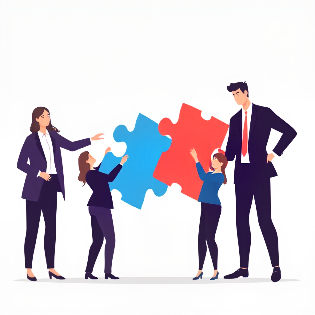 illus-flat-teamwork