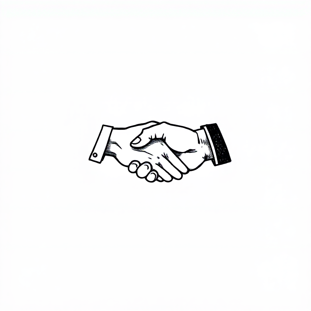 lineart-handshake