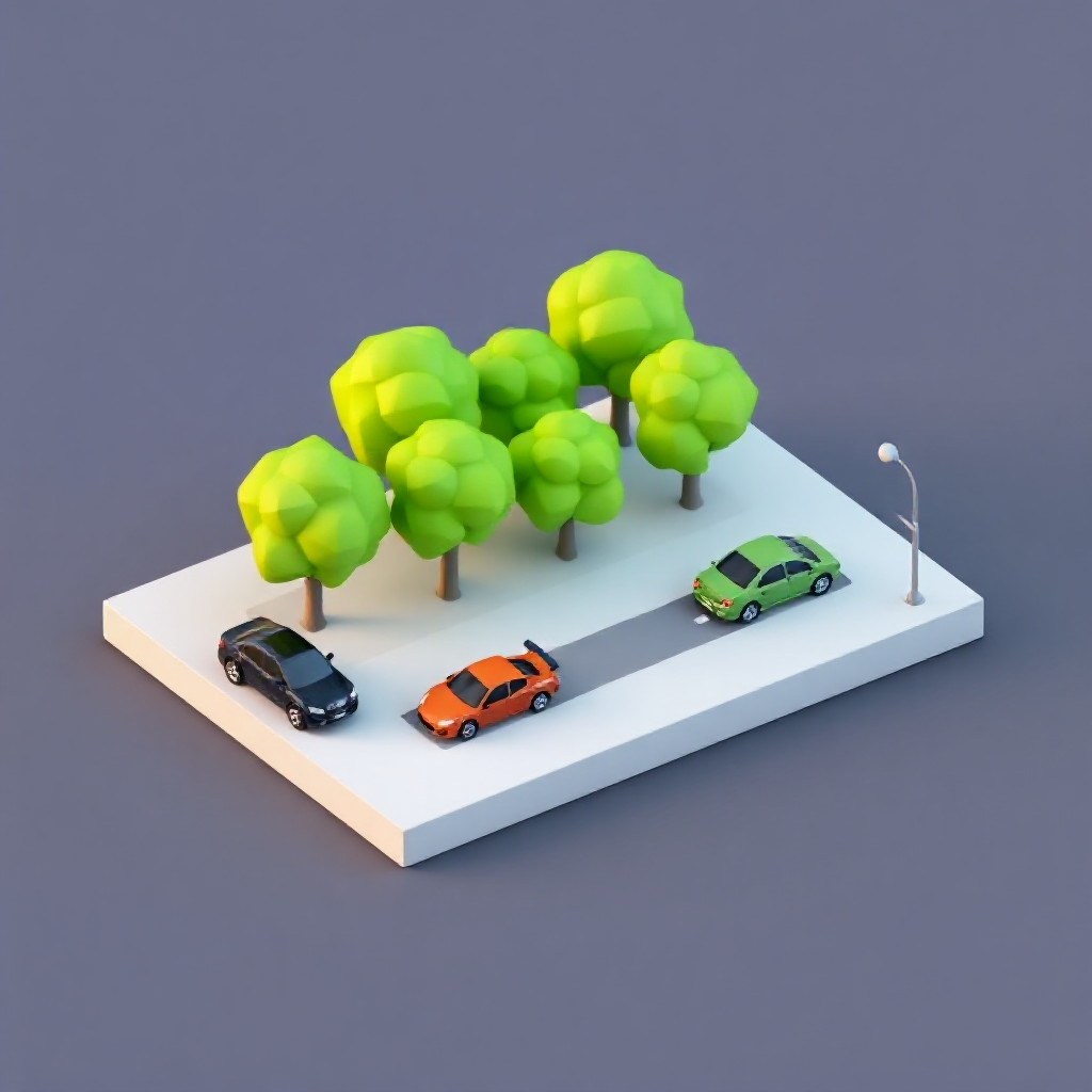 render-lowpoly-city