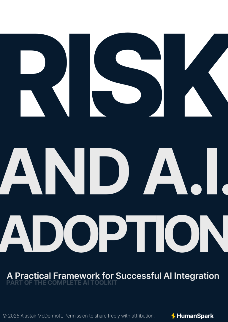 Whitepaper Cover: Risk and AI Adoption - Whitepaper from Alastair McDermott