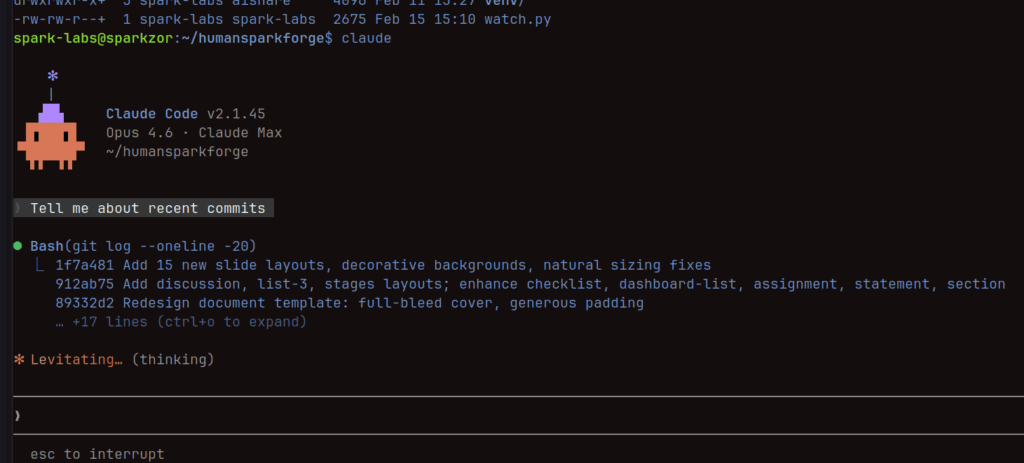 My Claude Code terminal